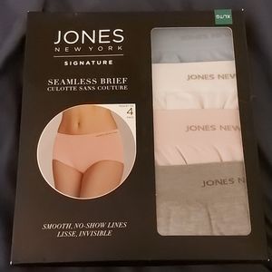 Jones New York Signature Seamless Brief 4 Pack (XL